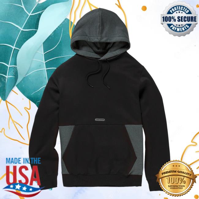 Official Volcom Stone Clothing Shop Store Forzee Hooded Sweatshirt Black