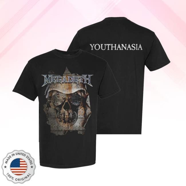 Megadeth Ripped Vic T Shirt Youthanasia Merch