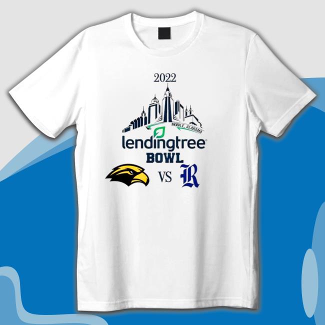 Southern Miss Golden Eagles vs Rice Owls Football 2022 Lending Tree Bowl Shirt
