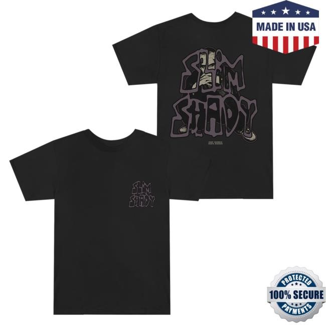 Eminem Graffiti Slim Top Shirt (Black) Slim Shady