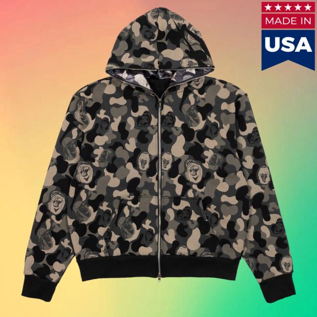 Official Babytron Merch Camo Full Hoodie