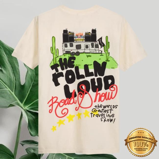 Official Rolling Loud Merch Store Shop Rolling Loud RL X B2SS Road Show Cream Tee RollingLoud