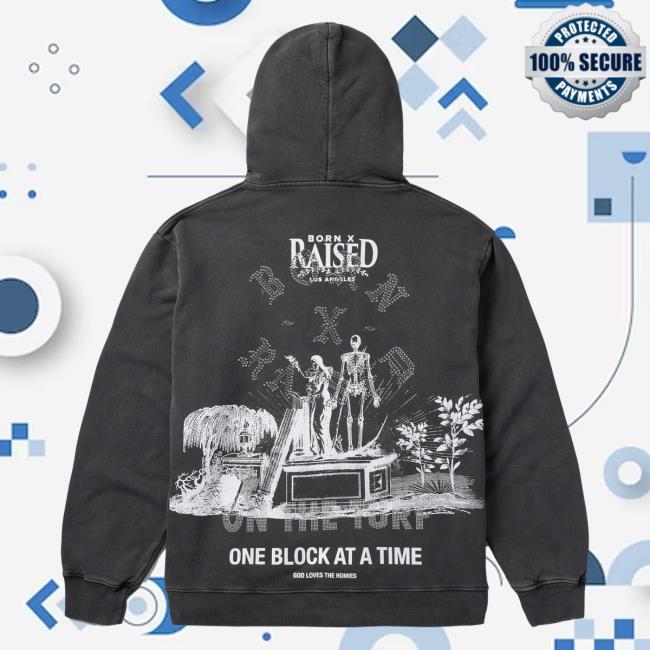 Official Born X Raised Merch Store Shop Beer Crewneck Sweatshirt: Vintage Black BornxRaised