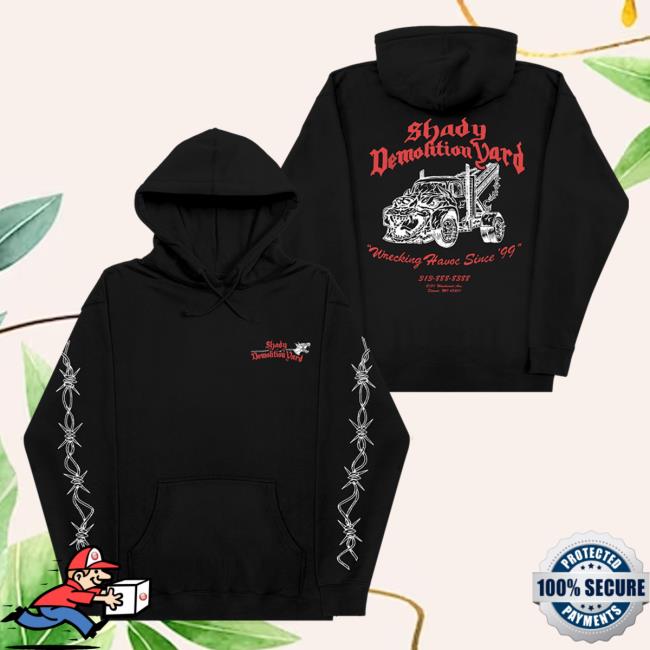 Eminem Merch Shady Demolition Barbed Wire Tee Shirt