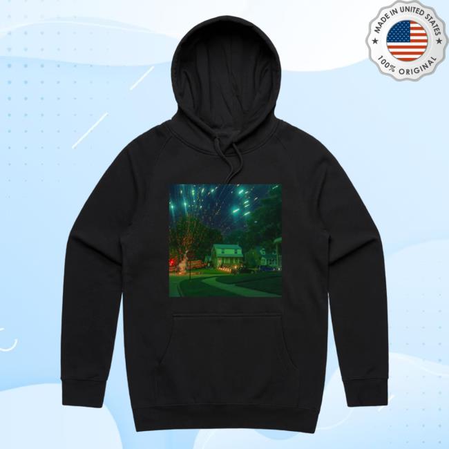 Official Allday Merch Store Allday / Starry Night Over The Phone Crew neck Sweatshirt