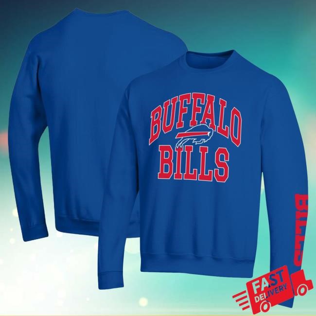 Buffalo Bills Brand Powerblend Retro Royal Crew