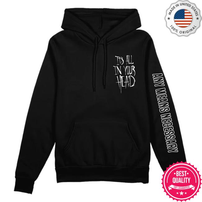 Any Means Necessary Clothing It's All In Your Head Sweaters Black