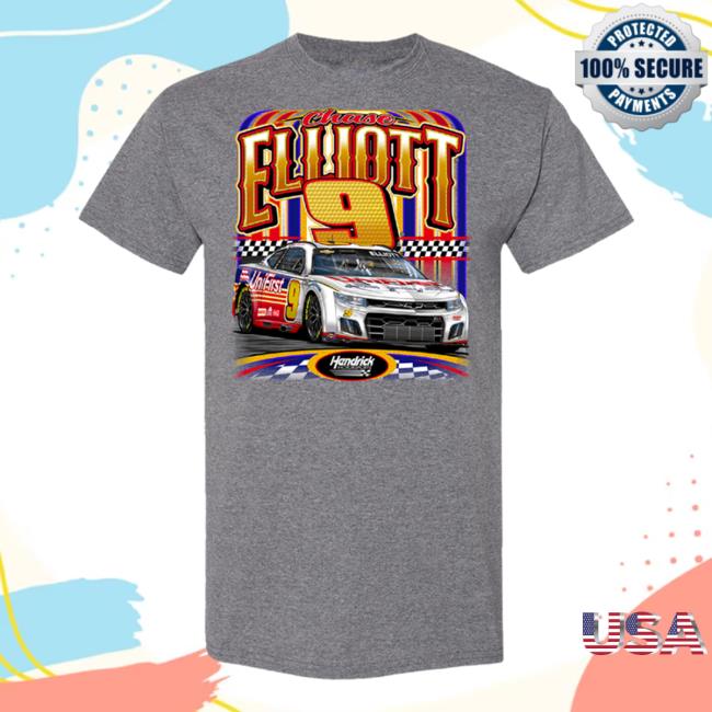 Chase Elliott Store Shop Merch Grey Chase & Dale Jr. Throwback New Shirt