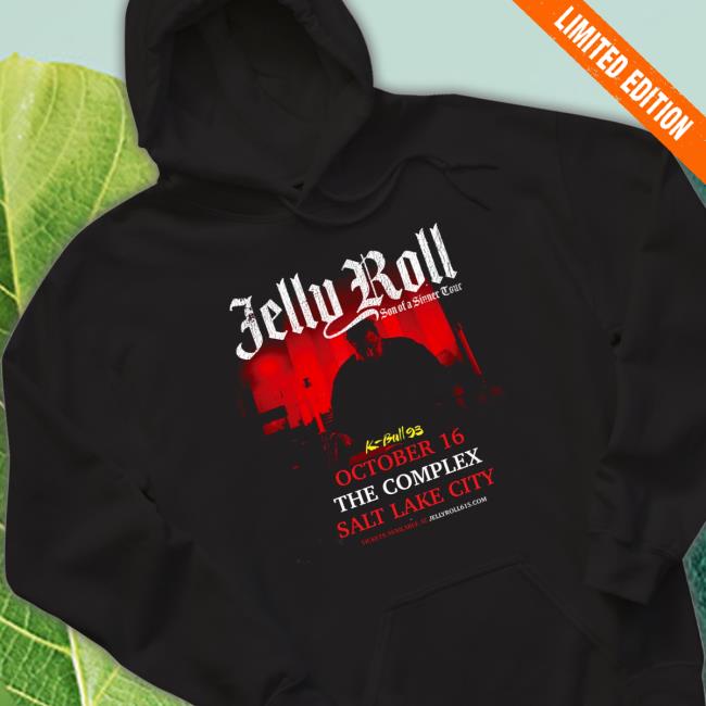 2022 Tour Roll Salt Lake City Jelly Roll Hooded Sweatshirt
