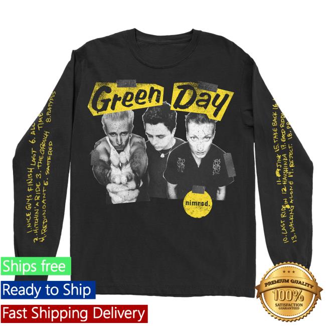 Official Green Day Merch Store Shop Green Day Nimrod XXV Long Sleeve New Shirt GreenDay