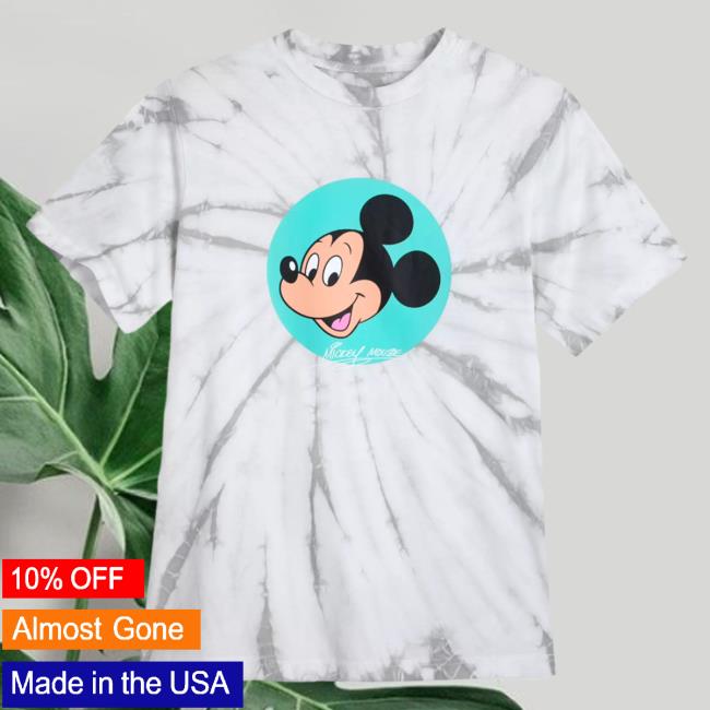 Official Clothing Store Merch Shop Disney Mickey Mouse Tie-Dye Sweatshirt ShopDisney