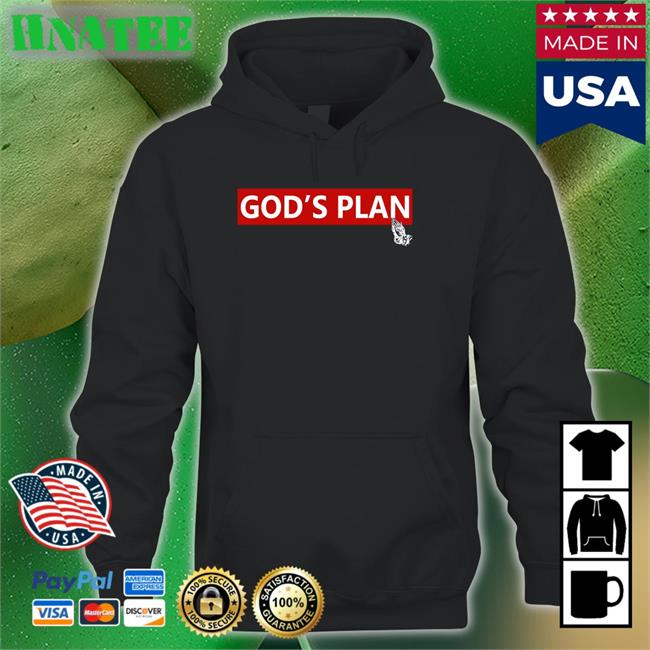Drake God's Plan Tee Shirt Black