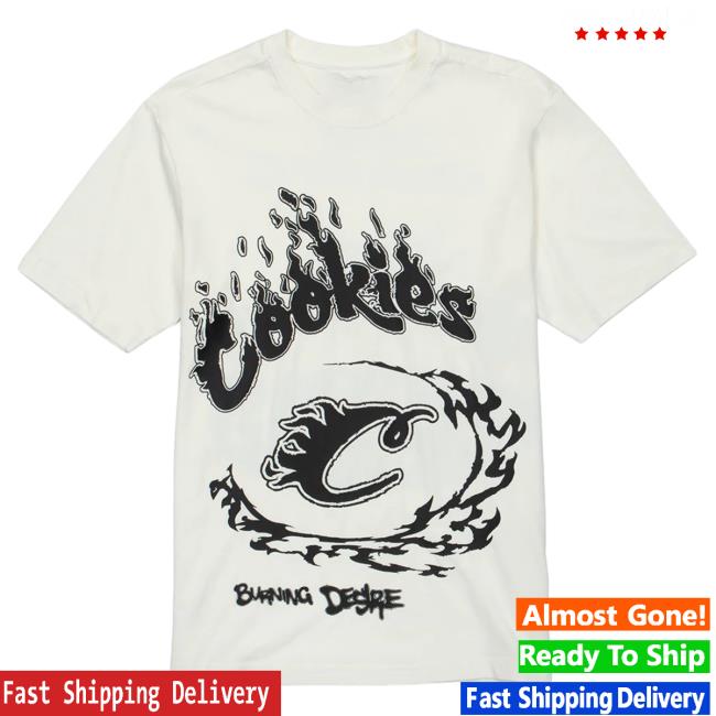 Official Cookies Merch Store Cookies Spring 2 Slow Burn Pigment S/S Attractive Shirt Off White Apparel Clothing Shop Cookiessf