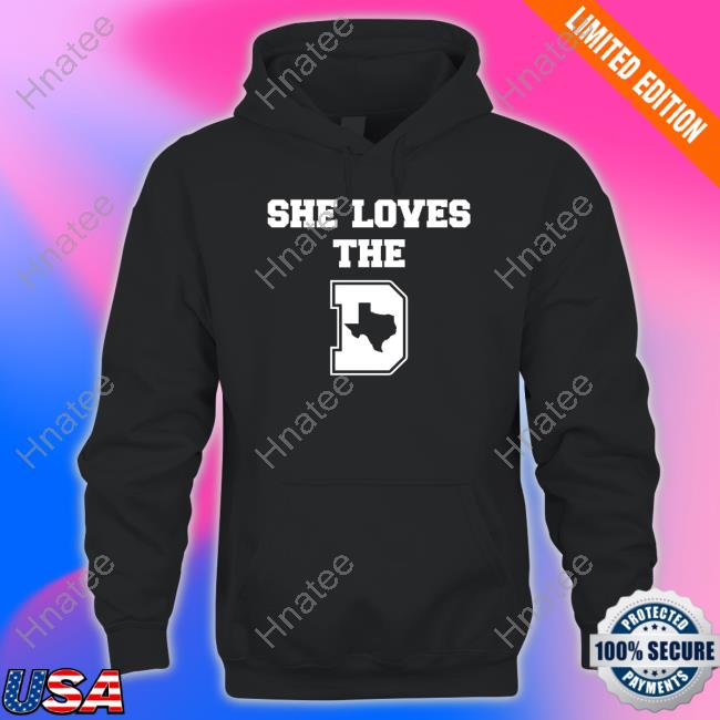 She Loves The D Dallas Football T-Shirt Little Lisa