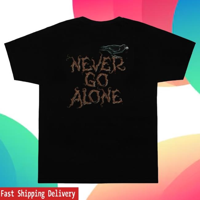 Official Halloween Horror Nights 2025 Never Go Alone Adult Tees