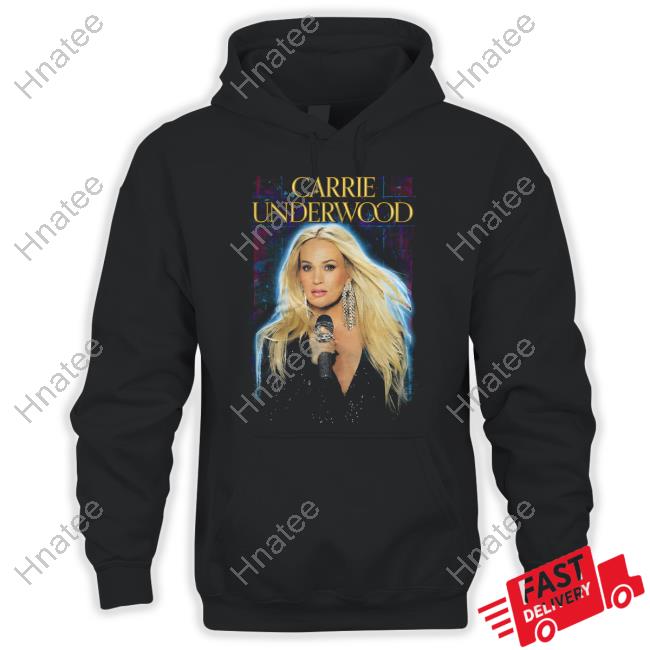 Carrie Underwood Store Black Rhinestone Mic Photo Shirt