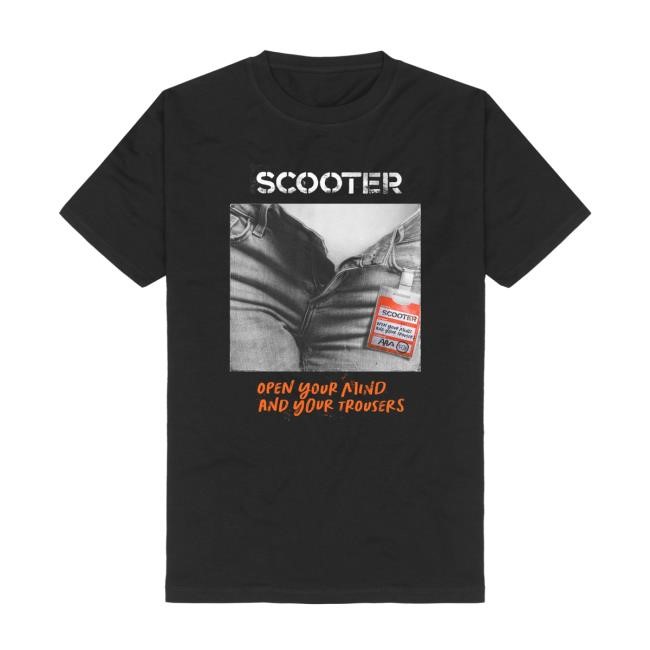 Open Your Mind And Your Trousers Cover Vintage Shirt - Scooter Merch & Clothing Store Scooter Band Apparel Shop