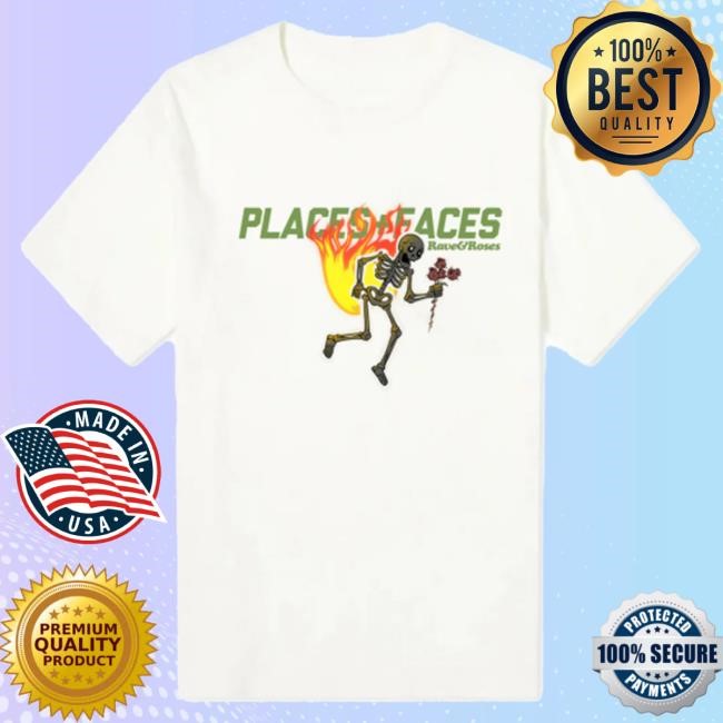 Official Rema White Shirt 2024 - Collab Rema X Places + Faces