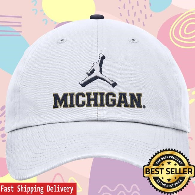 Michigan Wolverines Nike Jordan White Adjustable Primetime Club Cap The M Den Official Shop