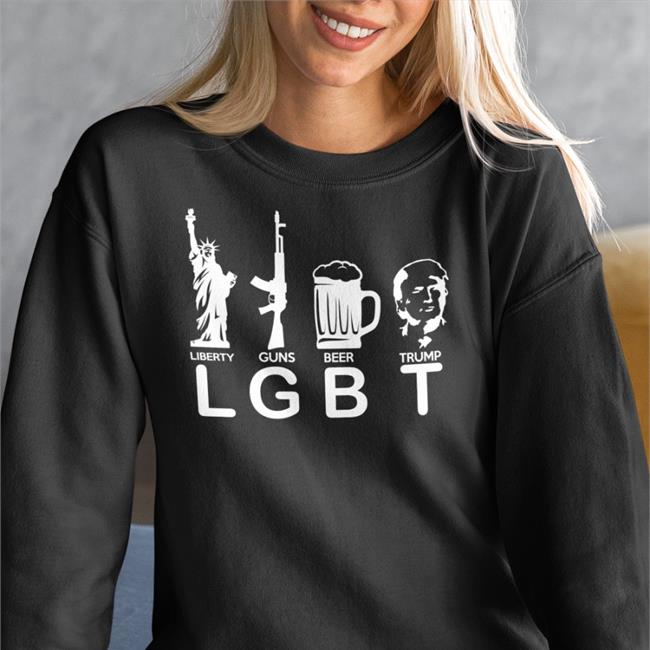 Lgbt Liberty Guns Beer Trump Hoodie