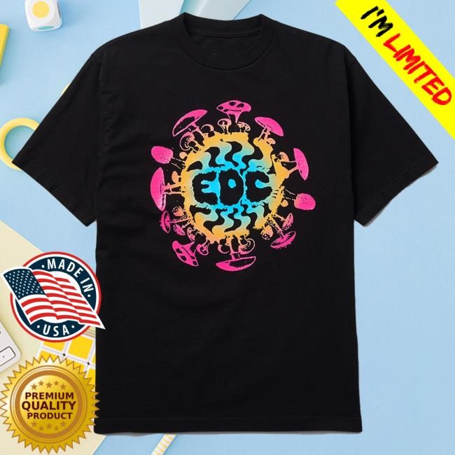 Official EDC Merch Shop Gradient Waves Lineup New Shirt