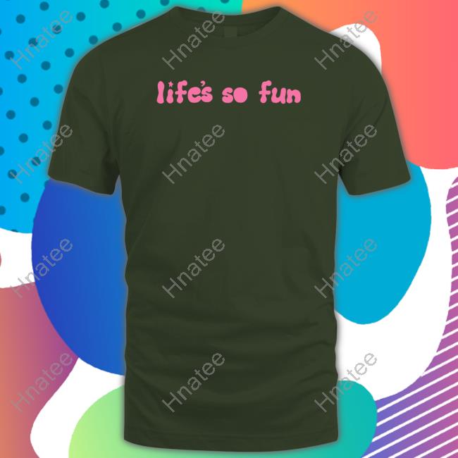 Life's So Fun Forest Green Hooded Sweatshirt