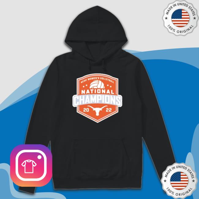 Official Texas Longhorns 2022 Women’s Volleyball National Champions Locker Room Hooded Sweatshirt