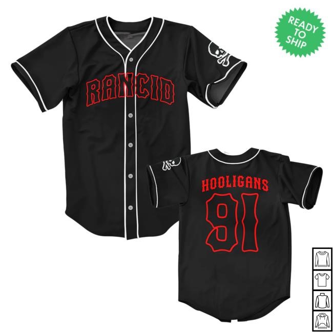 Hooligans 91 Jersey (Black) – Rancid Store US