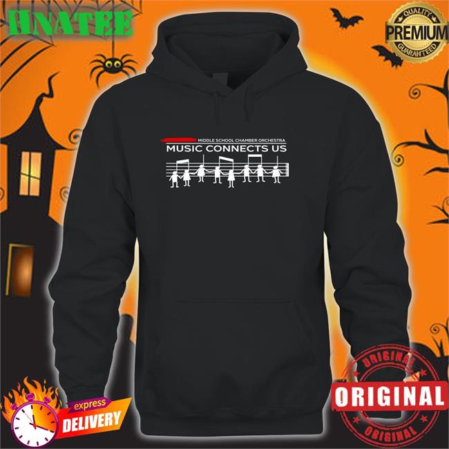 Threatening Music Notation Music Connects Us Original Unisex Black Tee Shirts