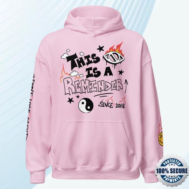 Official Itsjusta6 Merch Store Shop Itsjusta6 This is a Reminder Sweatshirt Light Pink
