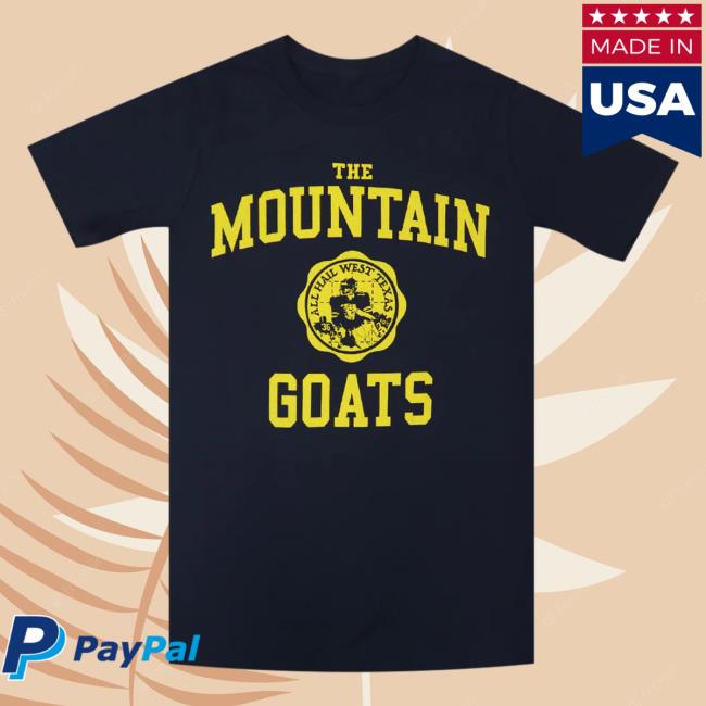 Official Hello Merch The Mountain Goats West Texas Navy Hot Shirt HelloMerch TheMountainGoats