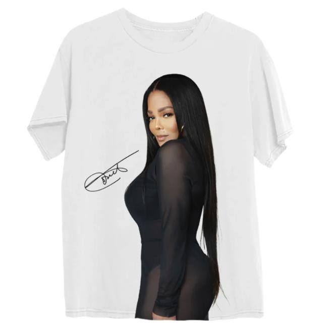 Janet Jackson Official Store Photo Shoulder Dateback Shirt
