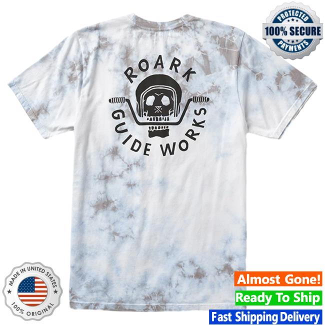 Official Roark Clothing Store Shop Guide Works Tie Dye T Shirt Sky Blue Tie Dye