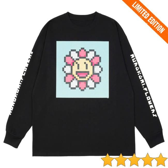 Official Complex Merch Store Shop Takashi Murakami And Jp The Wavy | Mnnk Bro MURAKAMI.FLOWERS #0085 Long Sleeve White