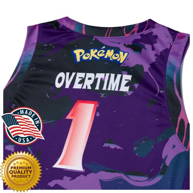 Official Overtime Tv Merch Store Shop OTE | Pokémon RWE Gengar Jersey Attractive Shirt OvertimeTv