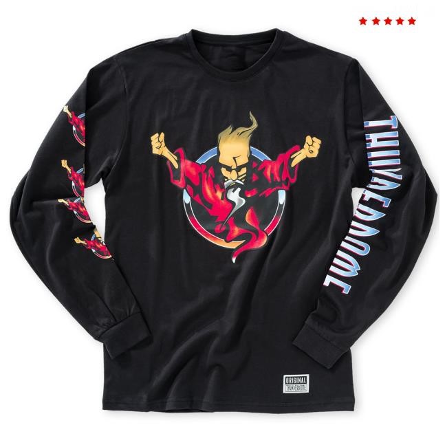 Thunderdome Original Long Sleeve T-Shirts white Thunderdome Merch Store Shop