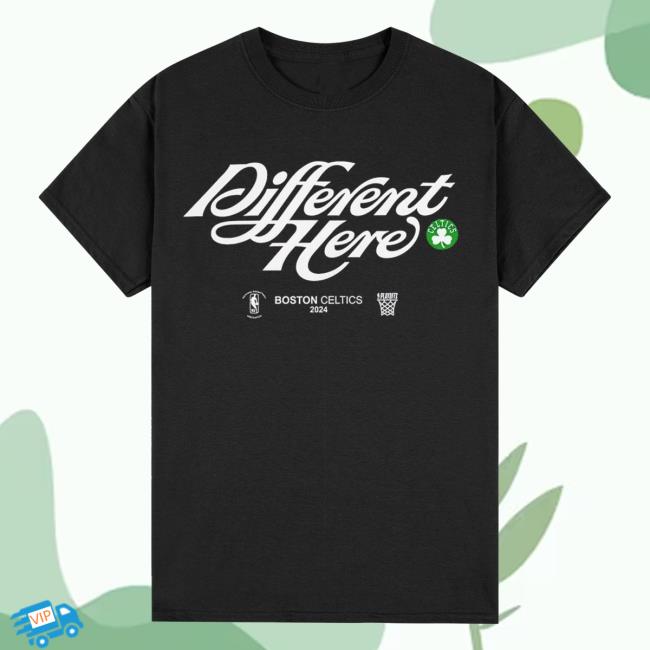 Nike x Boston Celtics Different Here Boston Celtics 2024 Playoff Retro Shirt
