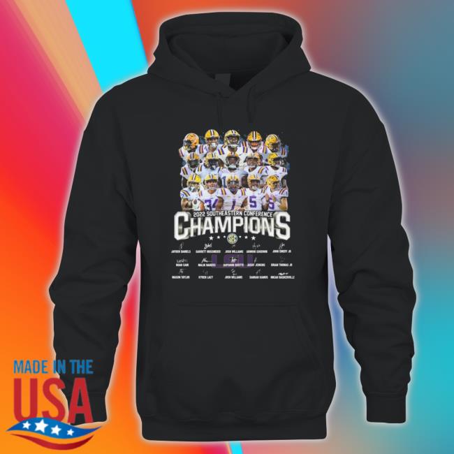 Lsu Tigers Team 2022 Southeastern Conference Champions Signatures Sweaters