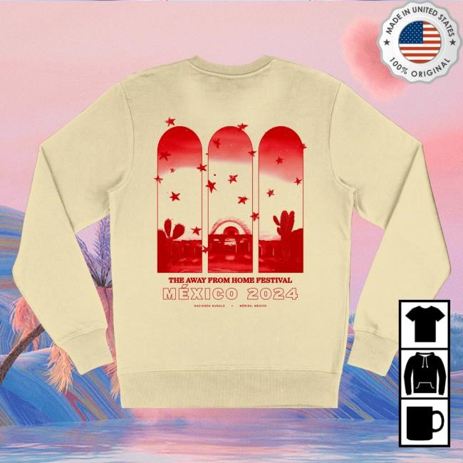 Official Louis Tomlinson Merch Store Shop Louis Tomlinson The Away From Home Festival 2024 Pullover Sweatshirt