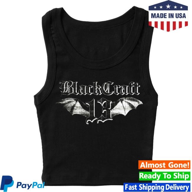 Official Blackcraft Cult Clothing Store 13 Bat Crop Tank Top Top Shirt