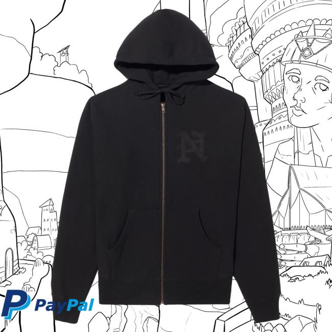 Official Noah Merch Store Split Crew neck Sweatshirt Black Noah Clothing Shop Apparel