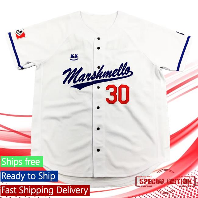 Official Marshmello Merch Mellogang Home Baseball Jersey Tshirt