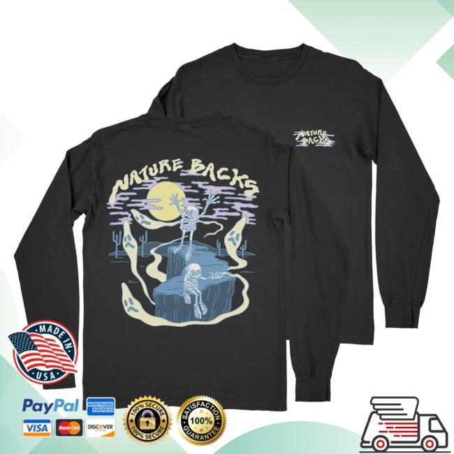 Official Nature Backs Merch Store Spectral Long Sleeve Shirt Black NatureBacks Apparel Clothing Shop