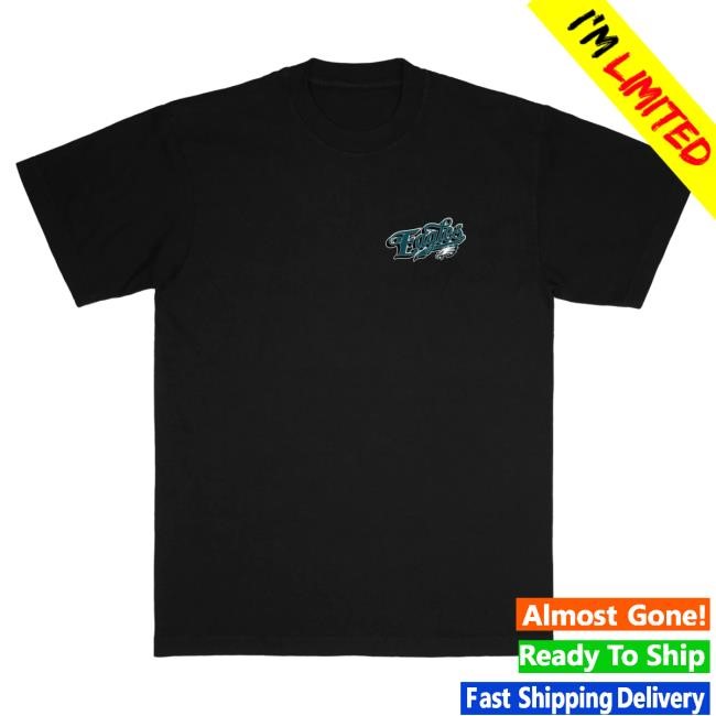 Official Born X Raised Shop Born X Raised + Eagles Pro Script Tee: Black NFL 2025 Kickoff
