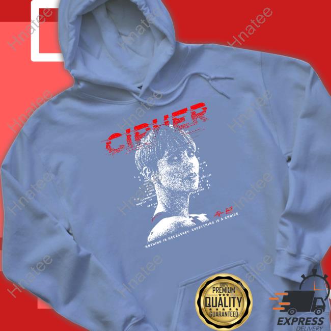 Charlize Theron Cipher Code Nothing Is Necessary Everything Is A Choice Long Sleeve T-Shirt