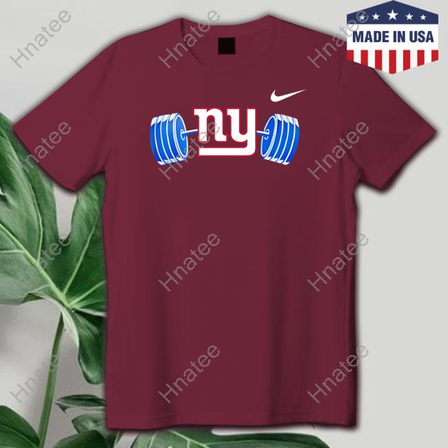 Official Ny New York Giants Dumbbell Shirt