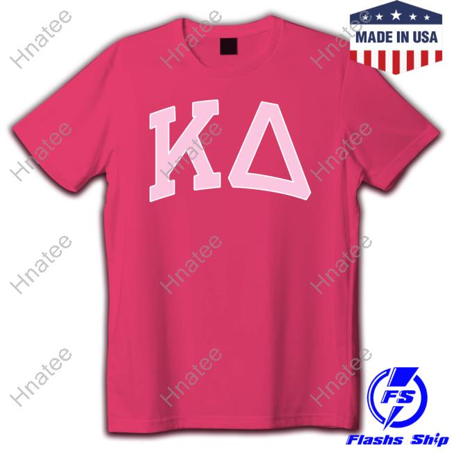 Official The Social Life Kappa Delta Pink Rowing Letters Tee