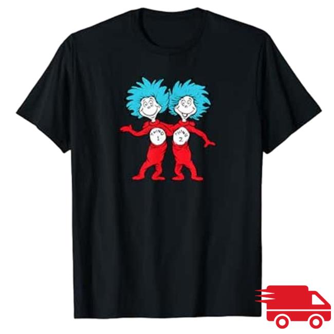 Dr. Seuss Thing 1 Thing 2 Buddies Shirt New