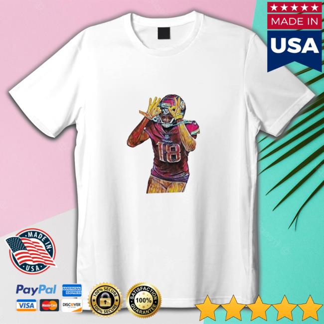 Official Colorful Vintage Of Justin Jefferson Retro Graphic Football Sweatshirt