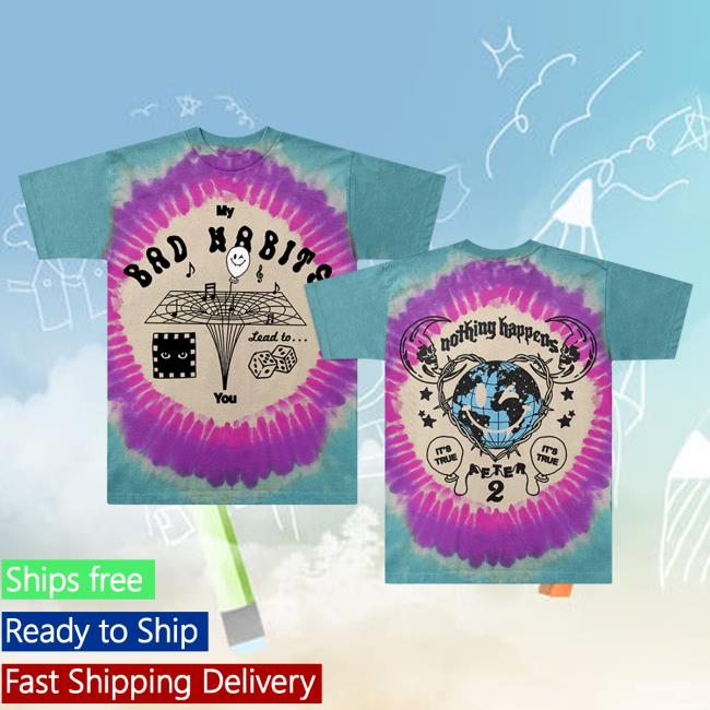Official Ed Sheeran Store Merch Nothing After Tie Dye Popover Shirt EdSheeran Shop
